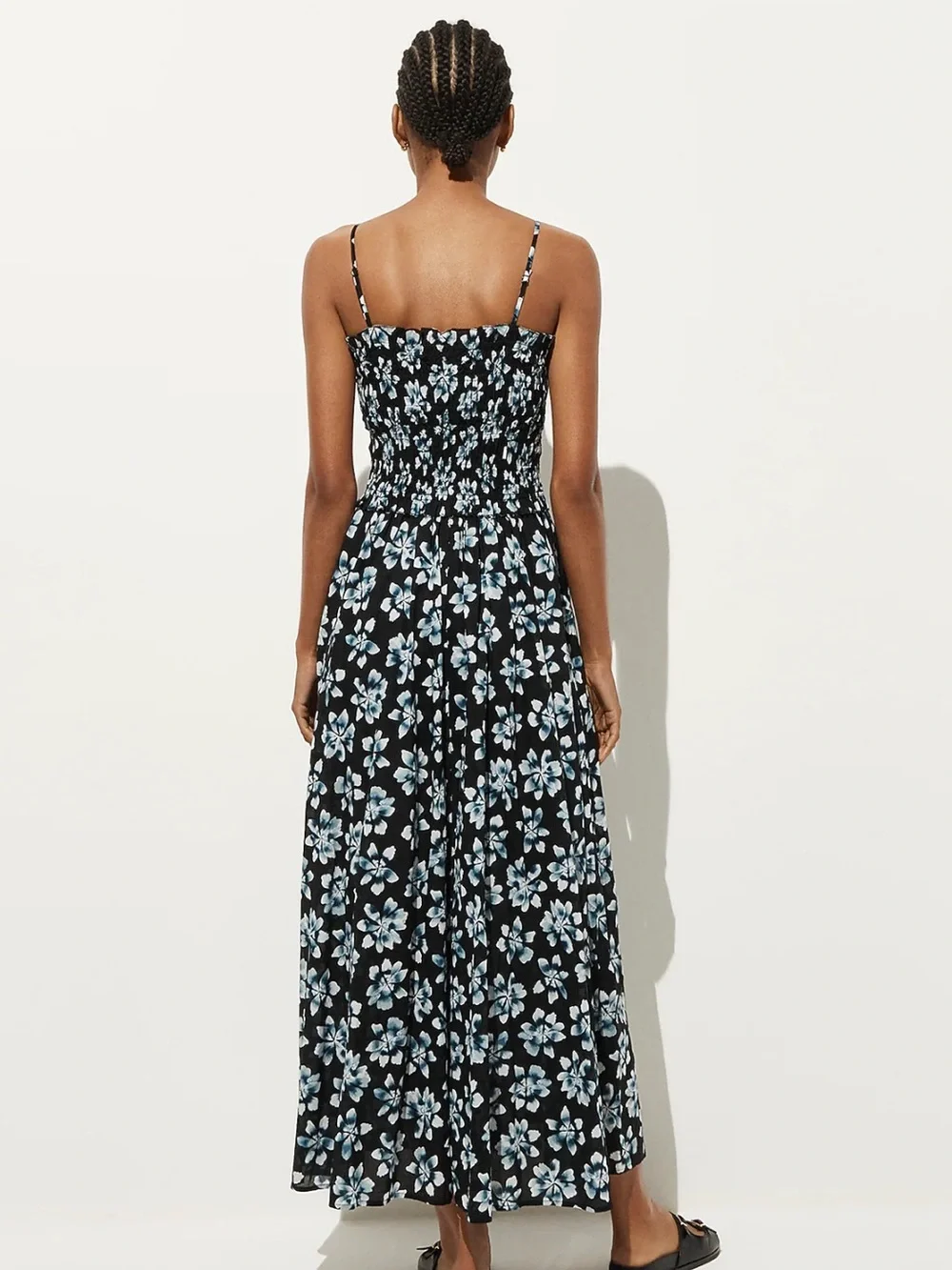 J.Crew Smocked maxi dress in cotton voile floral print - Picture 4 of 7